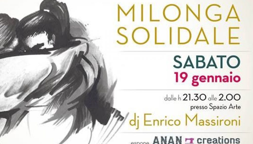 Milonga Solidale Oltretango 19.01.19