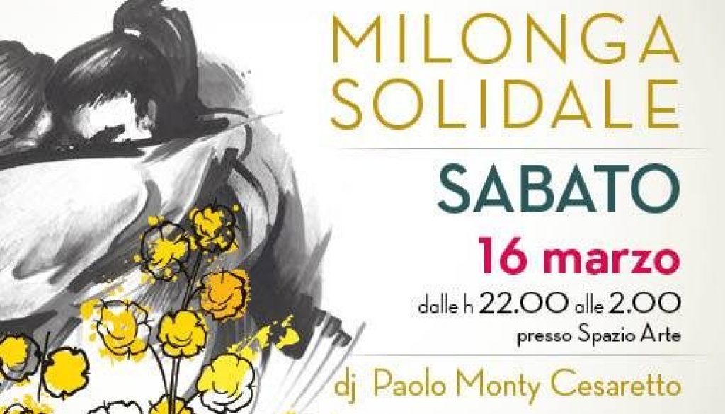 Milonga Solidale 16 marzo 2019