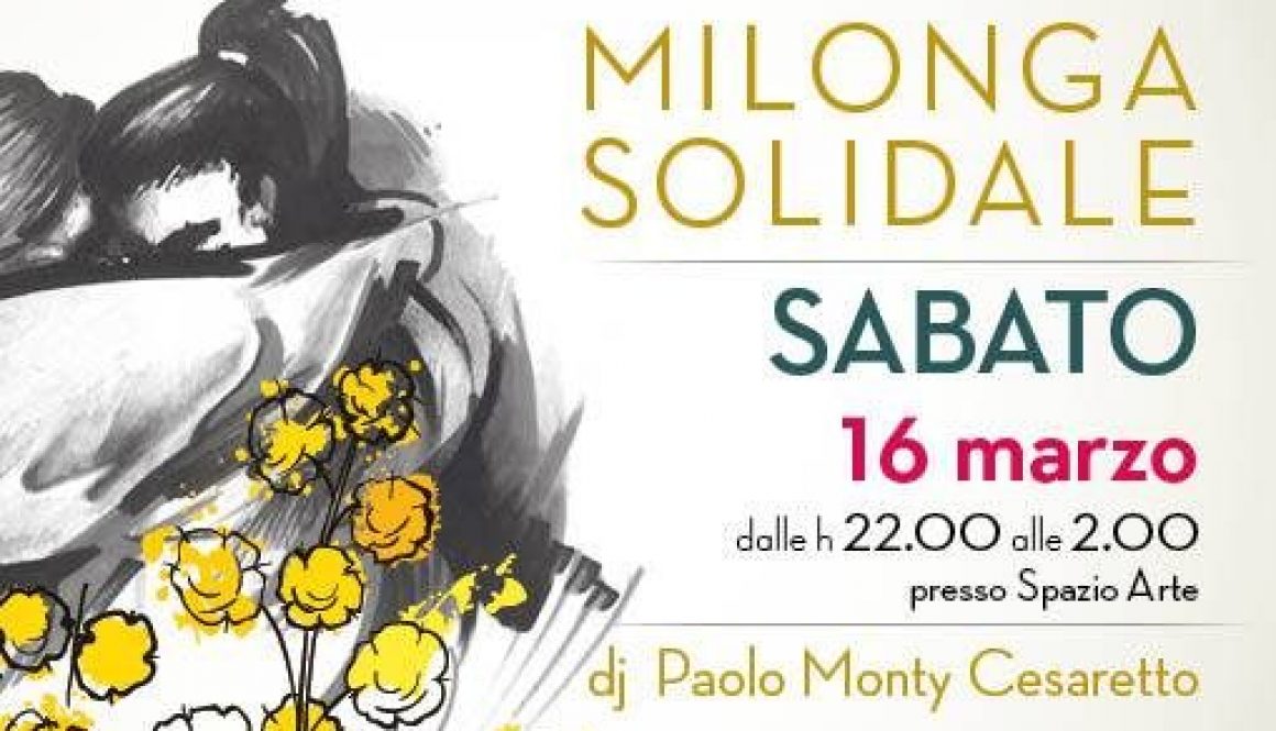 Milonga Solidale 16 marzo 2019