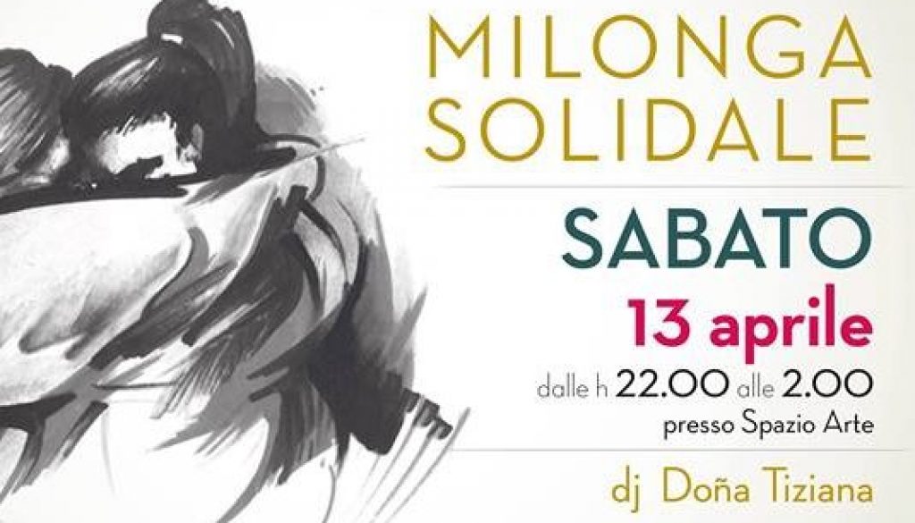 Milonga solidale Oltretango 13 aprile 2019