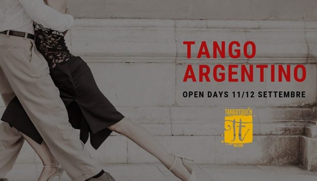 Tango Touch Open Days Settembre 2019