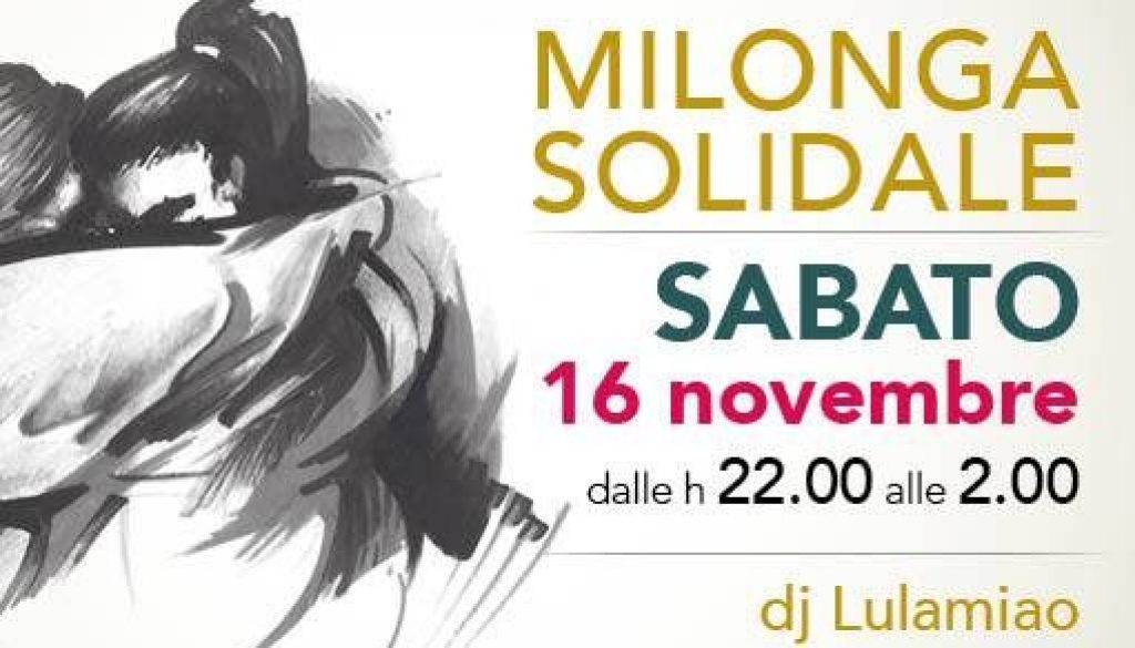 Milonga Solidale Oltretango 16.11.19