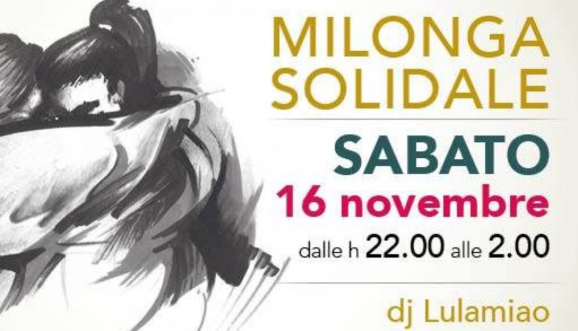 Milonga Solidale Oltretango 16.11.19