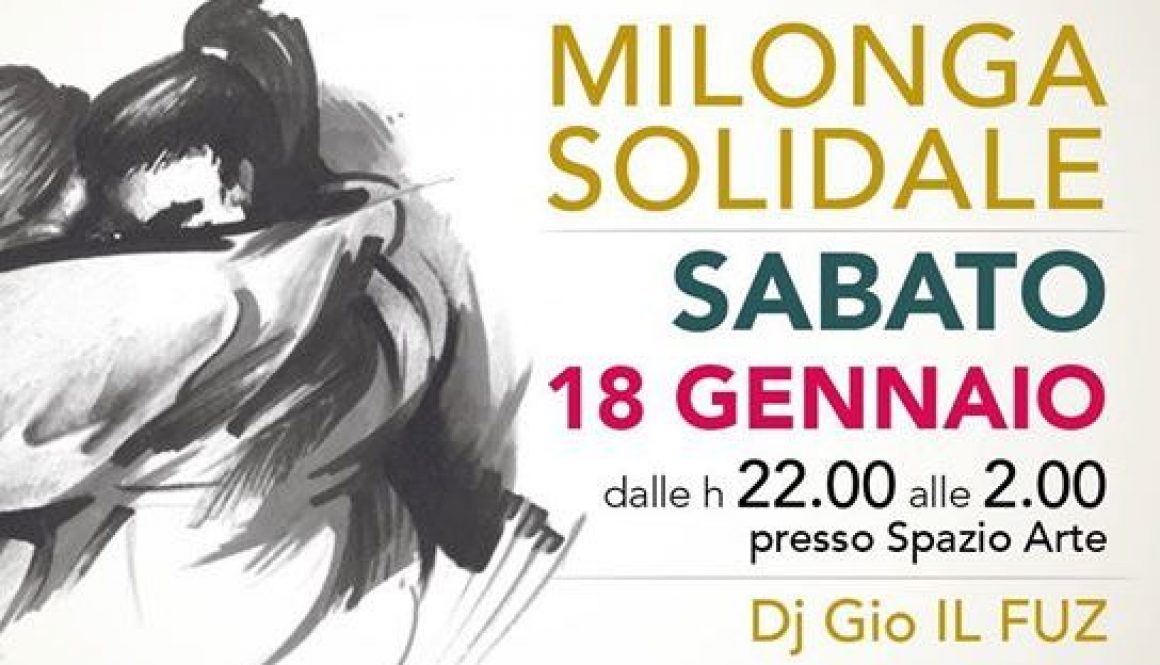 Milonga Solidale Oltretango 18.01.20