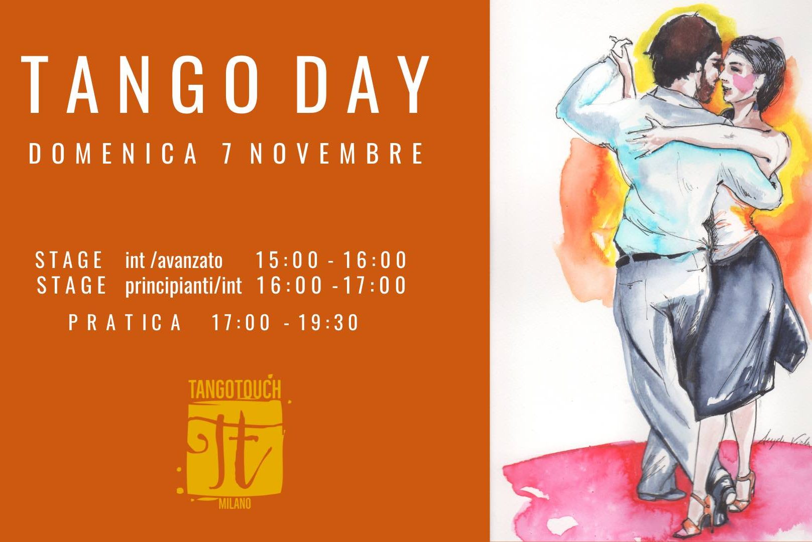 Stage e Pratica Tango Touch - domenica 7 novembre