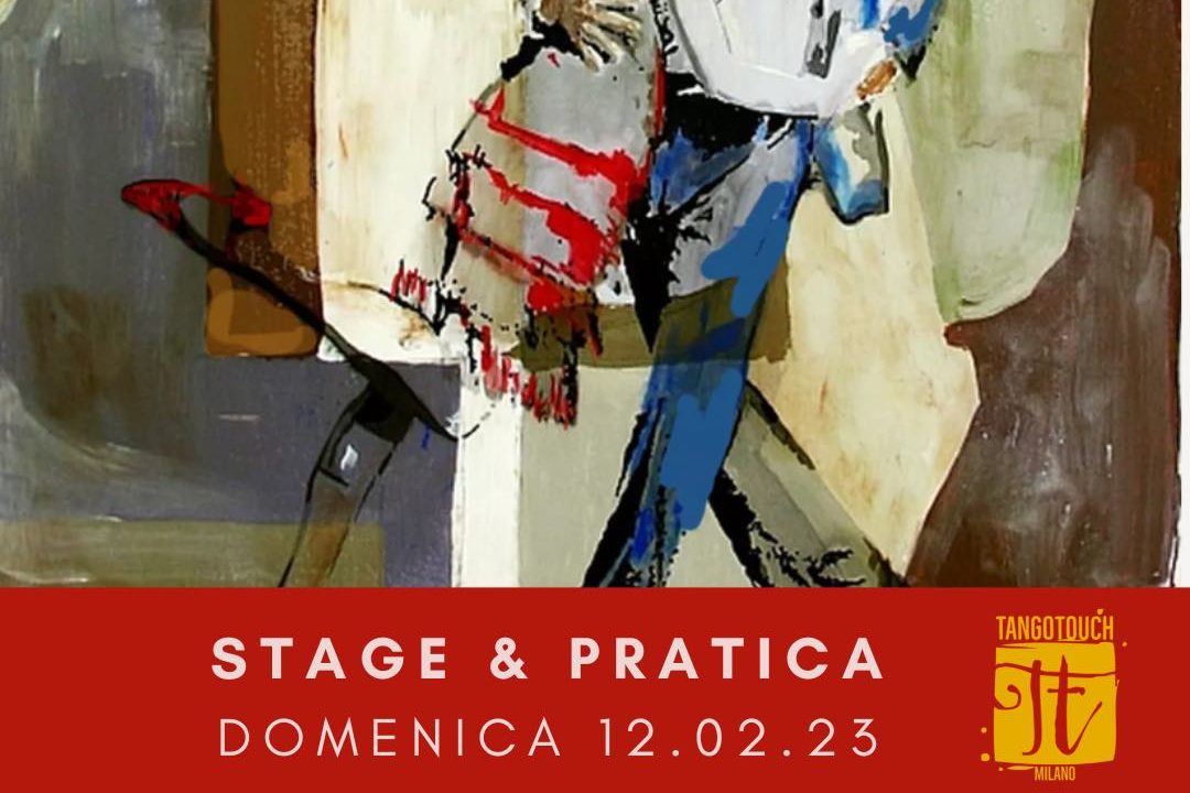 Volantino evento Stage e Pratica Tango a cura di Tango Touch