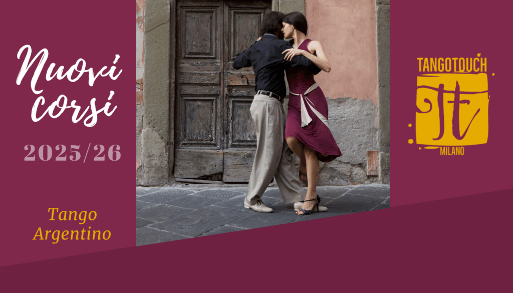 Volantino Corsi di Tango Argentino 2025 2026 a cura di Tango Touch Milano