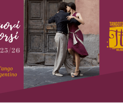 Volantino Nuovi corsi di Tango Argentino 2025/26 a cura di Tango Touch Milano
